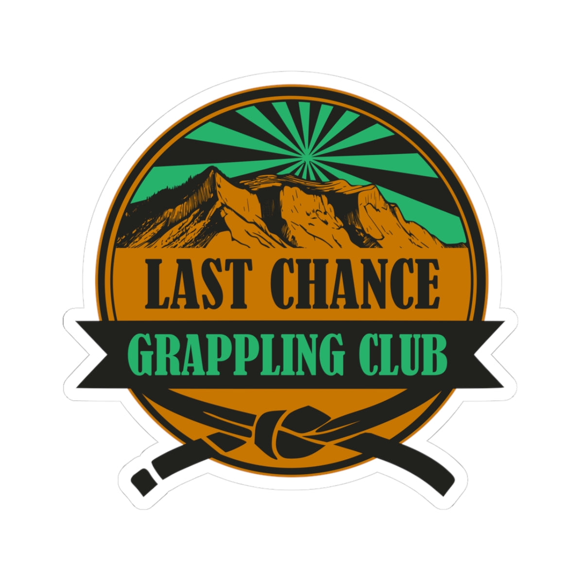 Last Chance Grappling Club Stickers - 3 & 4 inch Sizes