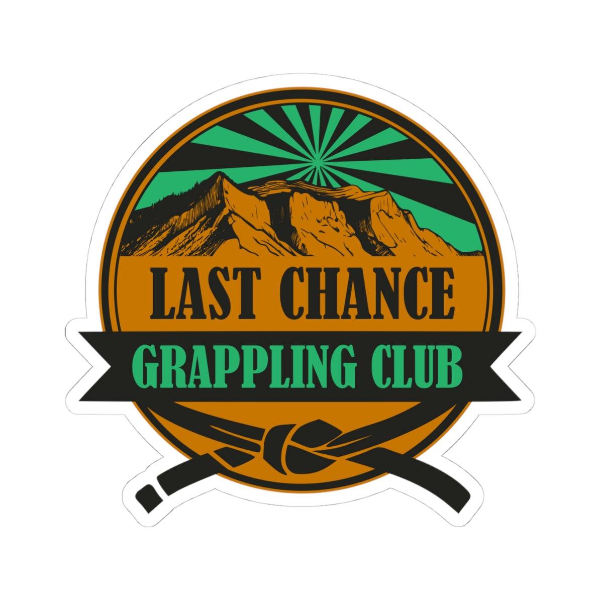 Last Chance Grappling Club Stickers - 3 & 4 inch Sizes